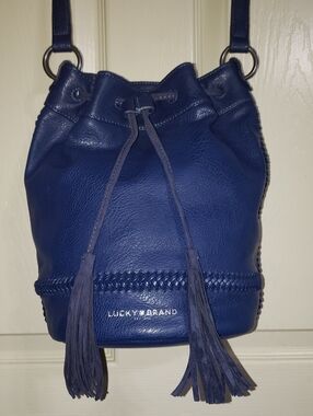 💘🖤💘 Lucky Brand Crossbody Fringe Bucket Shoulder Bag Purse